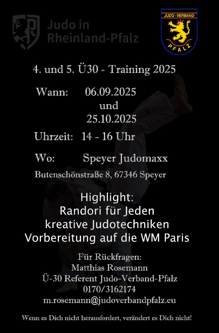 5. Veteranentraining der Pfalz 2025